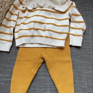 Adorable baby sweater set from Baby Gap.